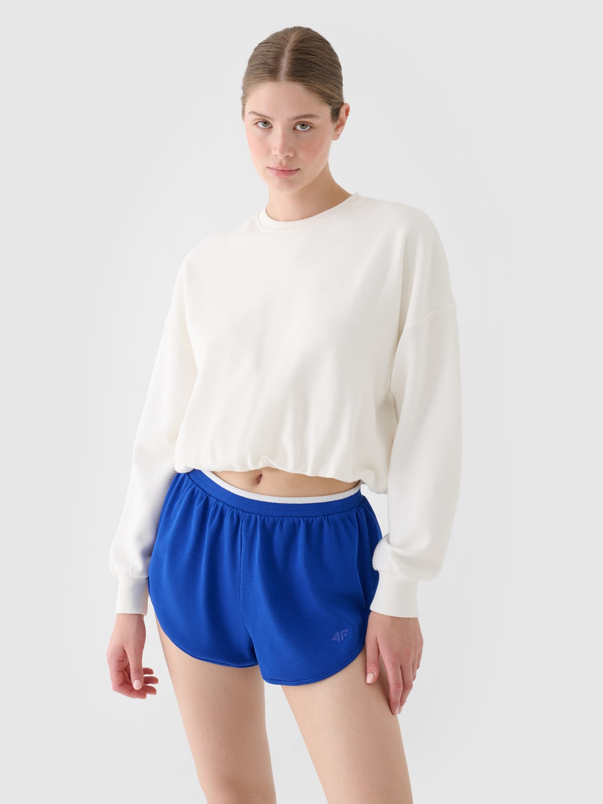 Жіночий спортивний світшот - білий