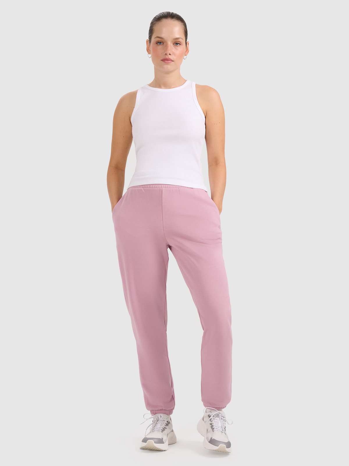 Жіночі спортивні штани-джогери - рожеві