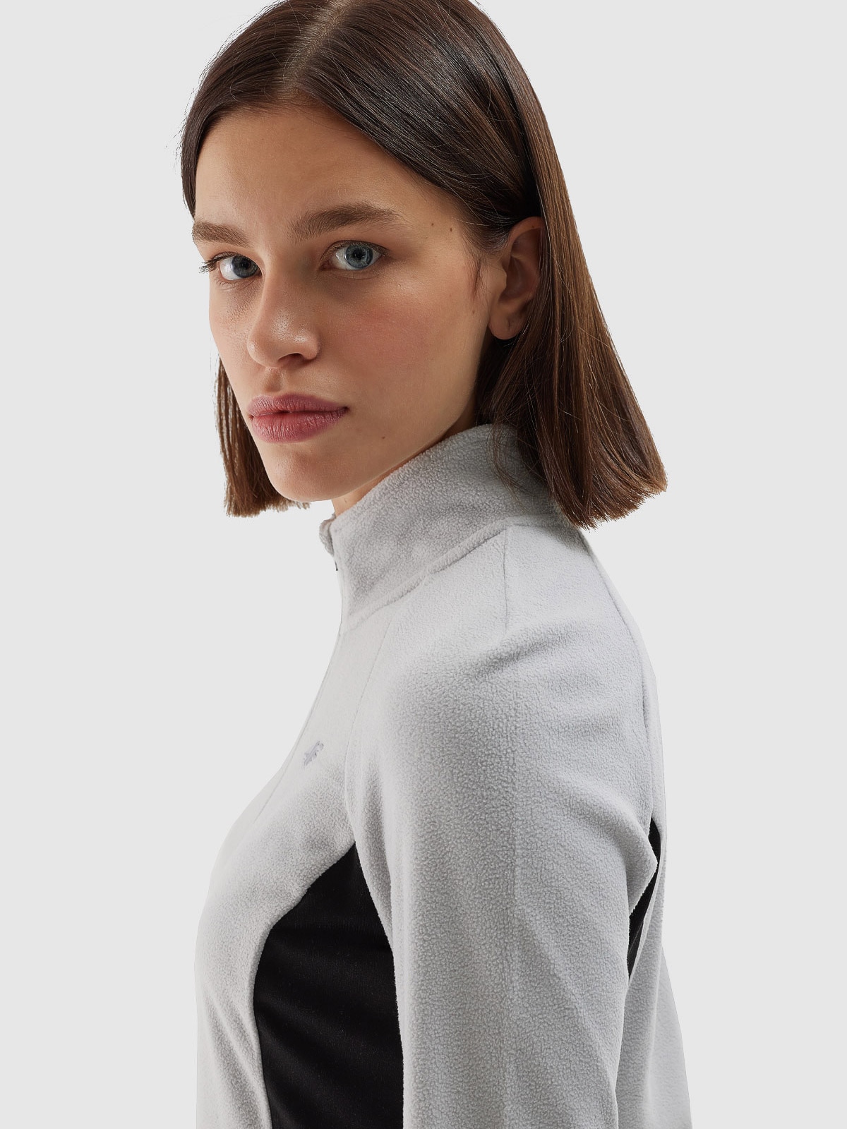 Жіноча флісова термоактивна білизна (верх) - сірий