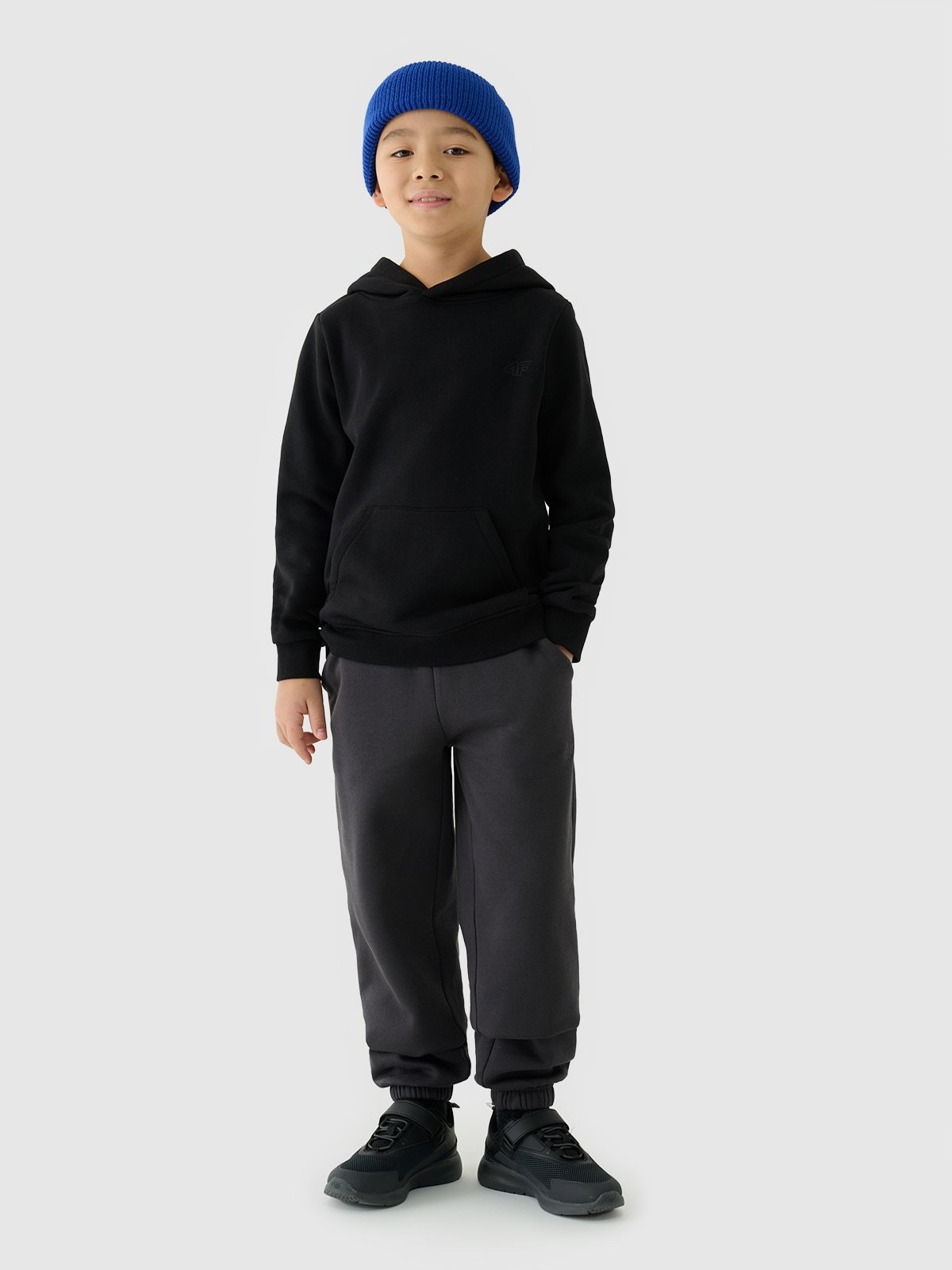 Спортивне худі для хлопчиків - чорний