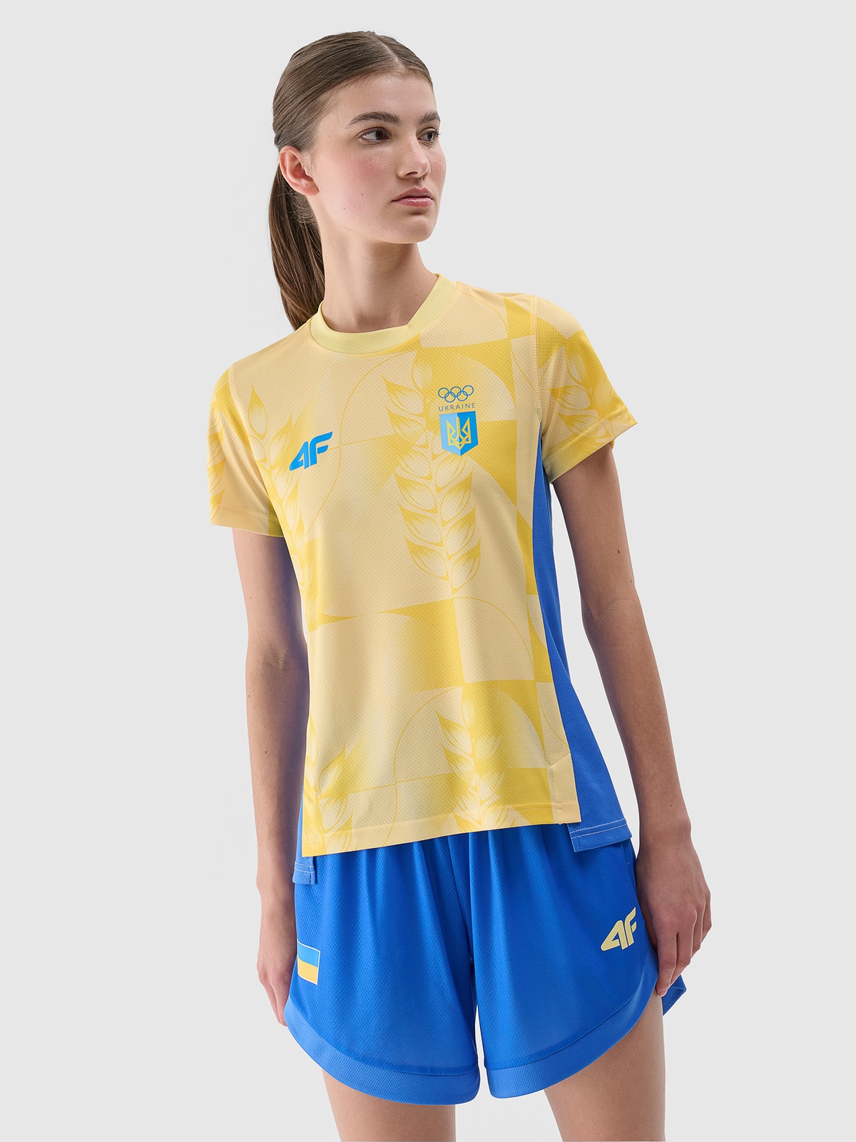 Париж/Україна - Жіноча функціональна футболка - жовтий