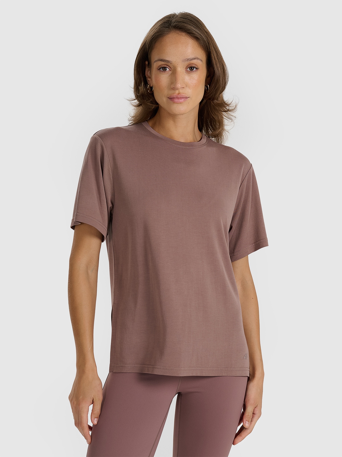 Жіноча oversize футболка з модалом - коричнева