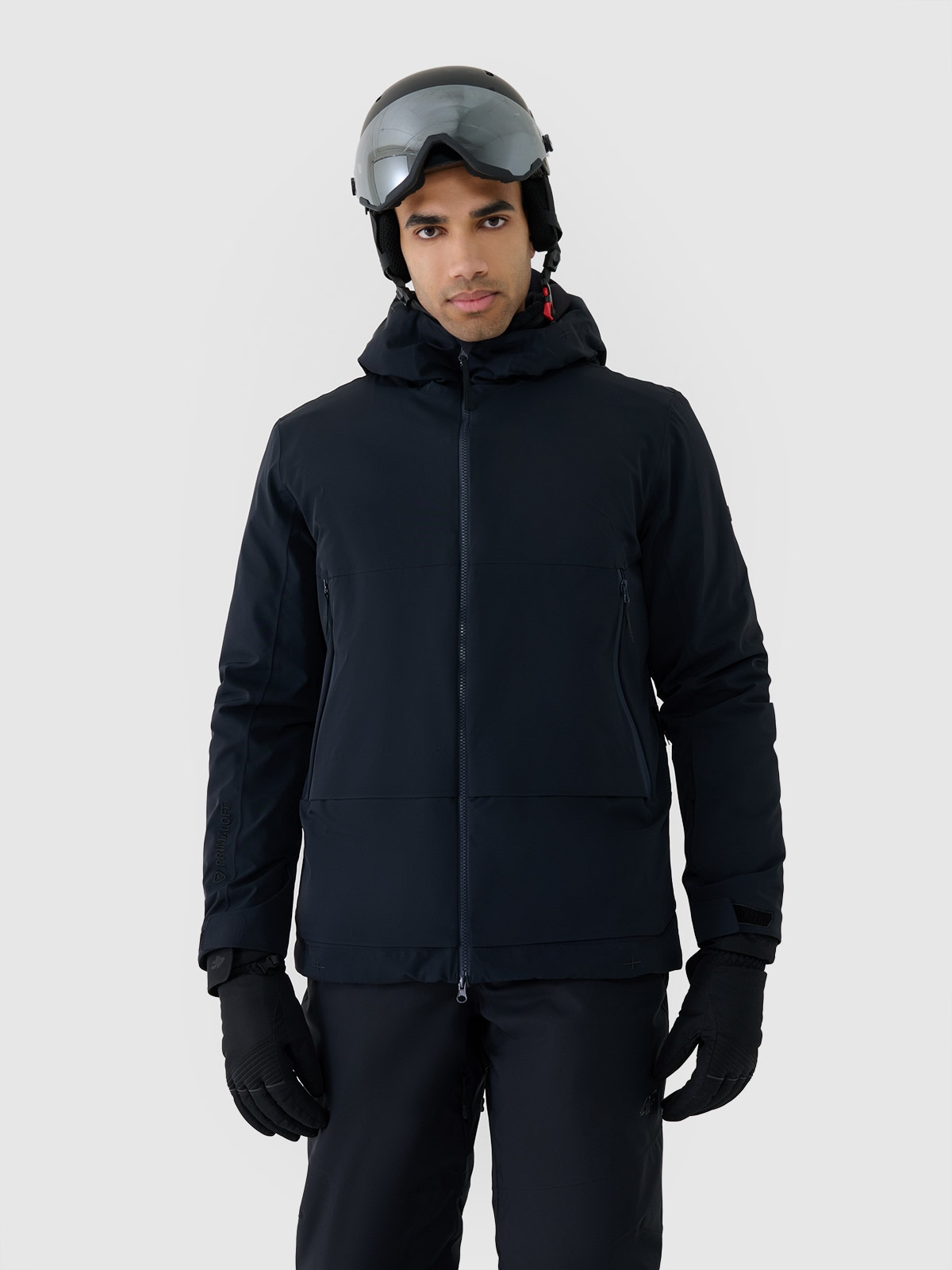 Чоловіча гірськолижна куртка 4FPro мембрана Dermizax 20000/20000 - чорний