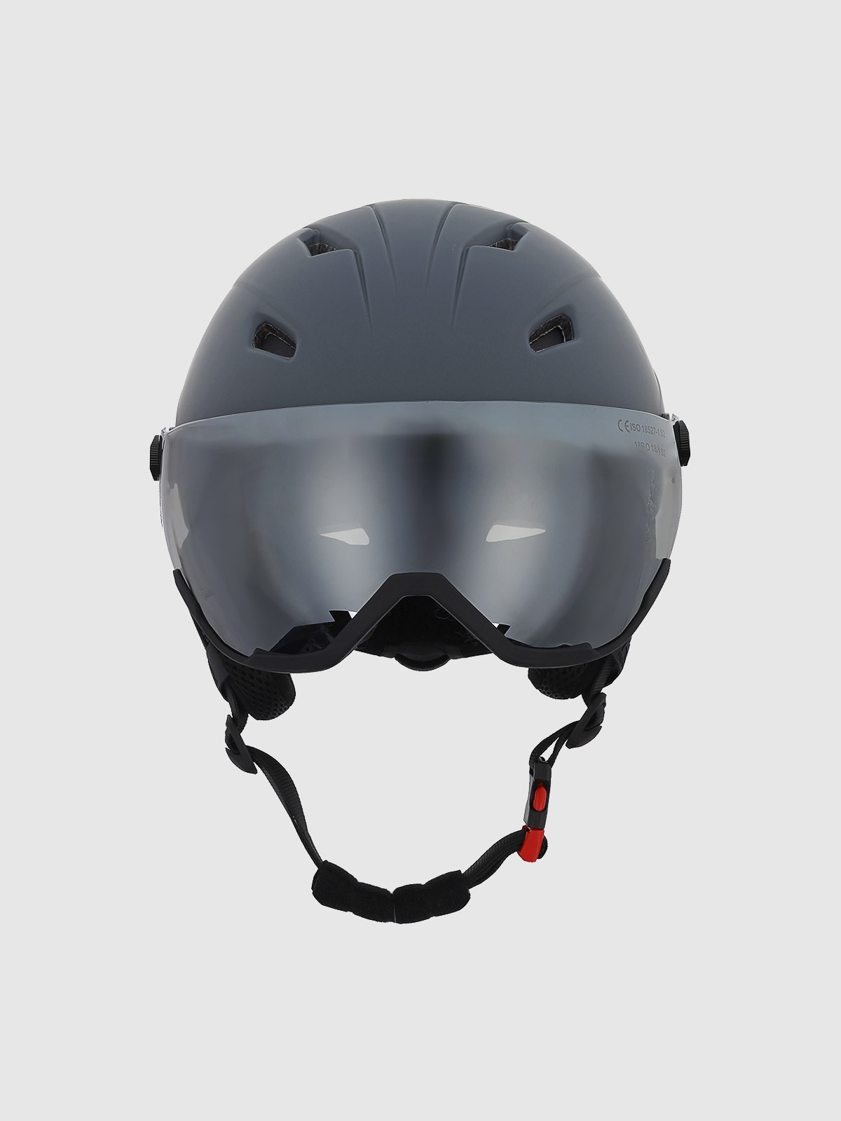 Лижний шолом uniseks з захисними окулярами - сірий