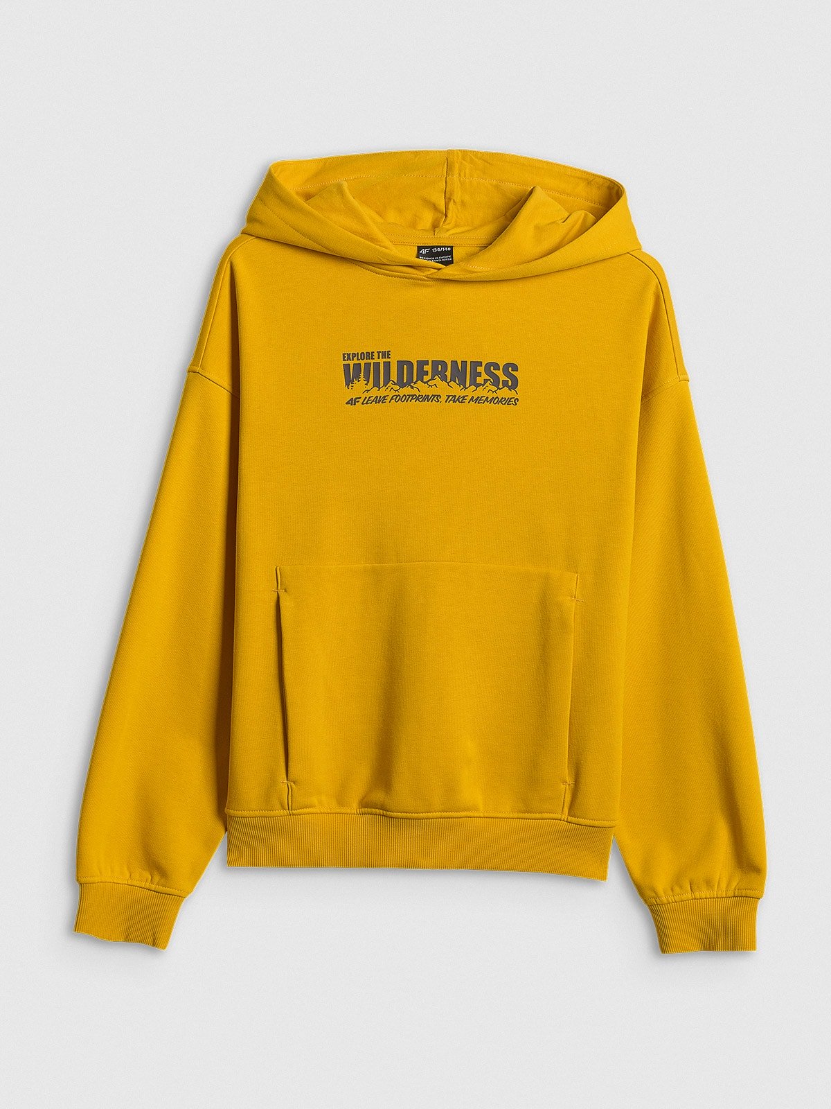 Толстовка спортивна loose з капюшоном хлопчача - жовта