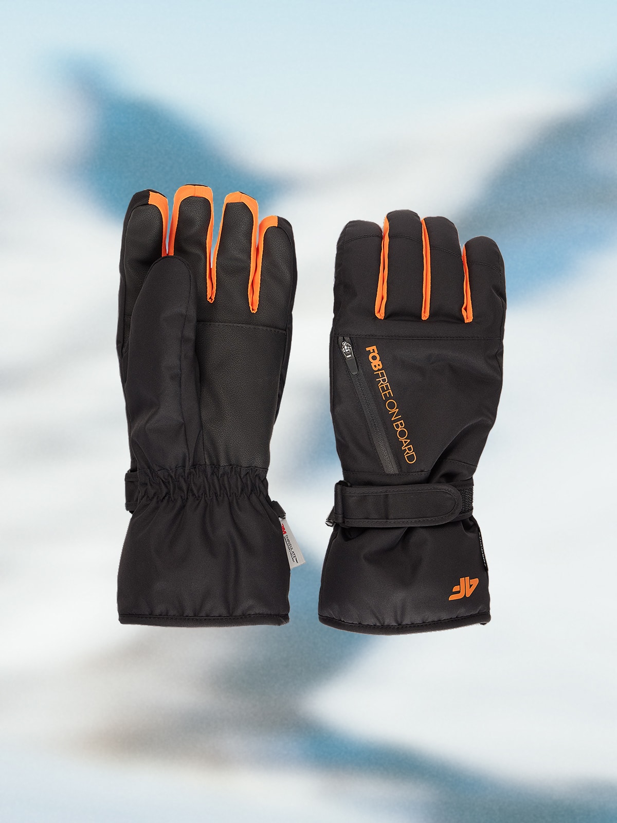 Лижні рукавички Thinsulate мембрана 5000 чоловічі - чорні