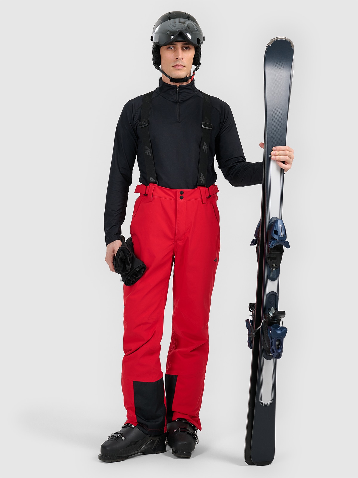 Лижні штани мембрана 5000 чоловічі - червоні