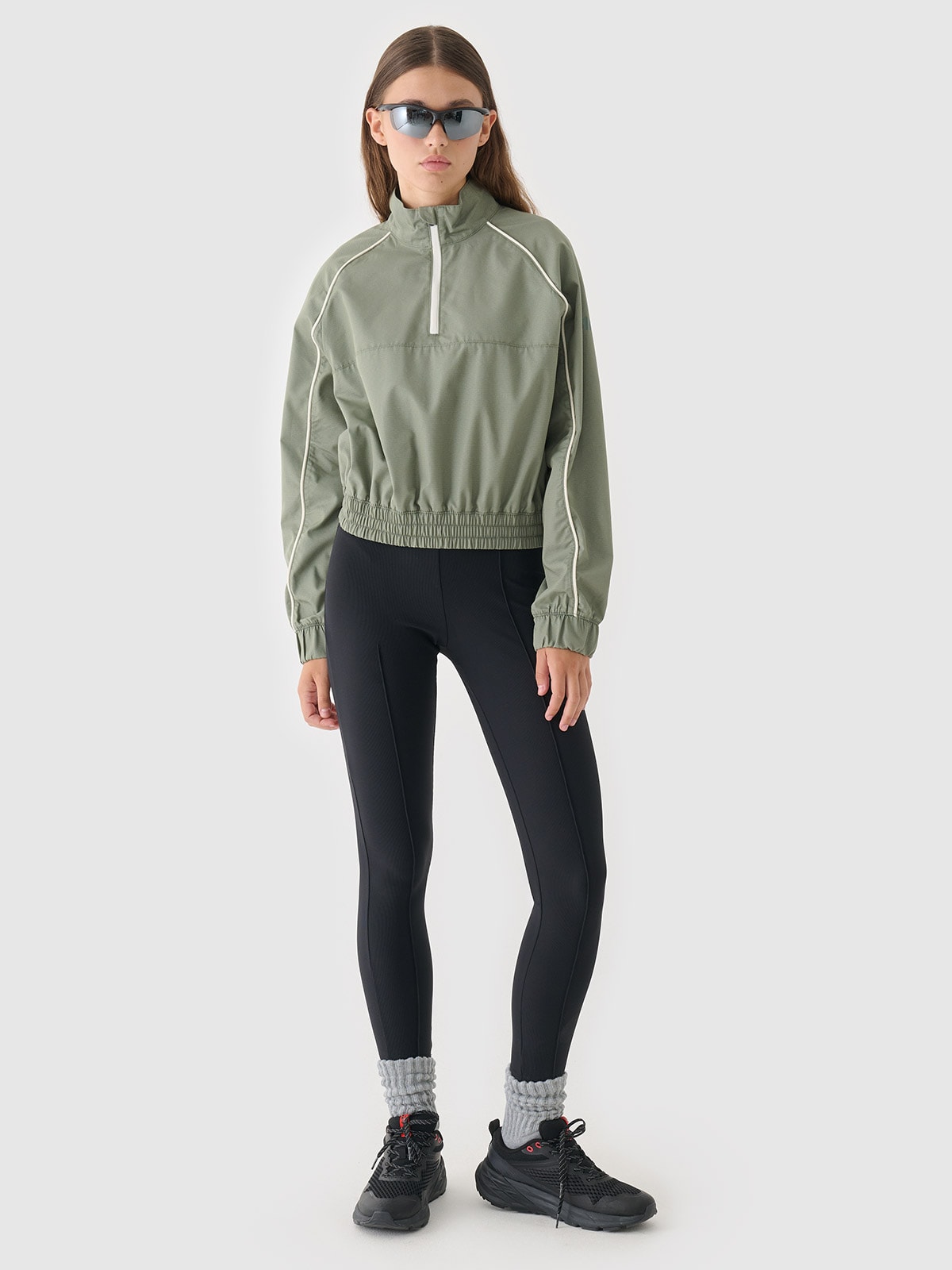 Жіночі трикотажні легінси - чорний