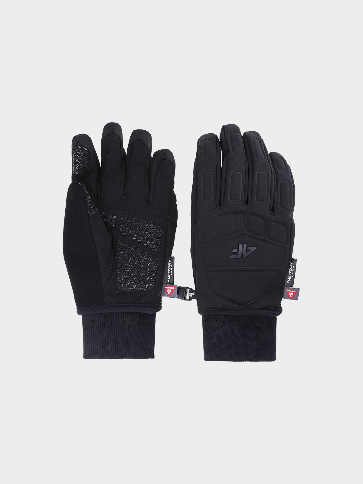 Чоловічі лижні рукавиці Primaloft Silver - чорний