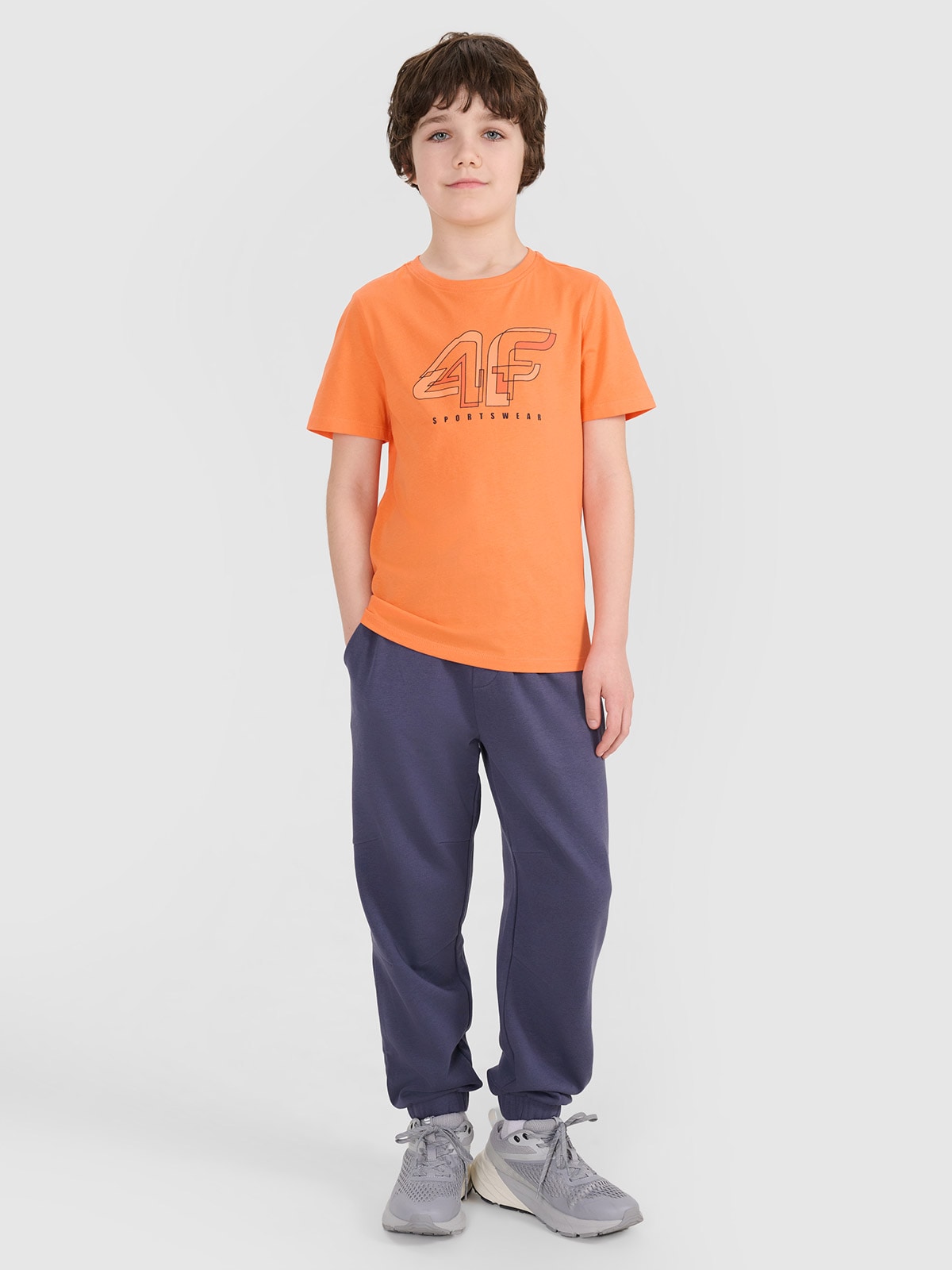 Спортивні штани джогери для хлопчиків - сірі