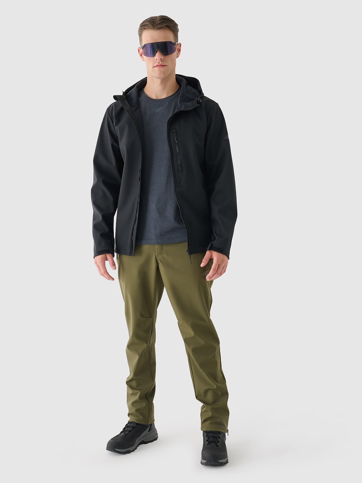 Чоловічі штани softshell мембрана 5000 - хакі