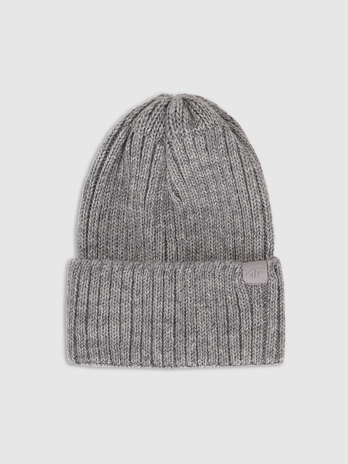 Зимова шапка з додаванням вовни жіноча - сіра