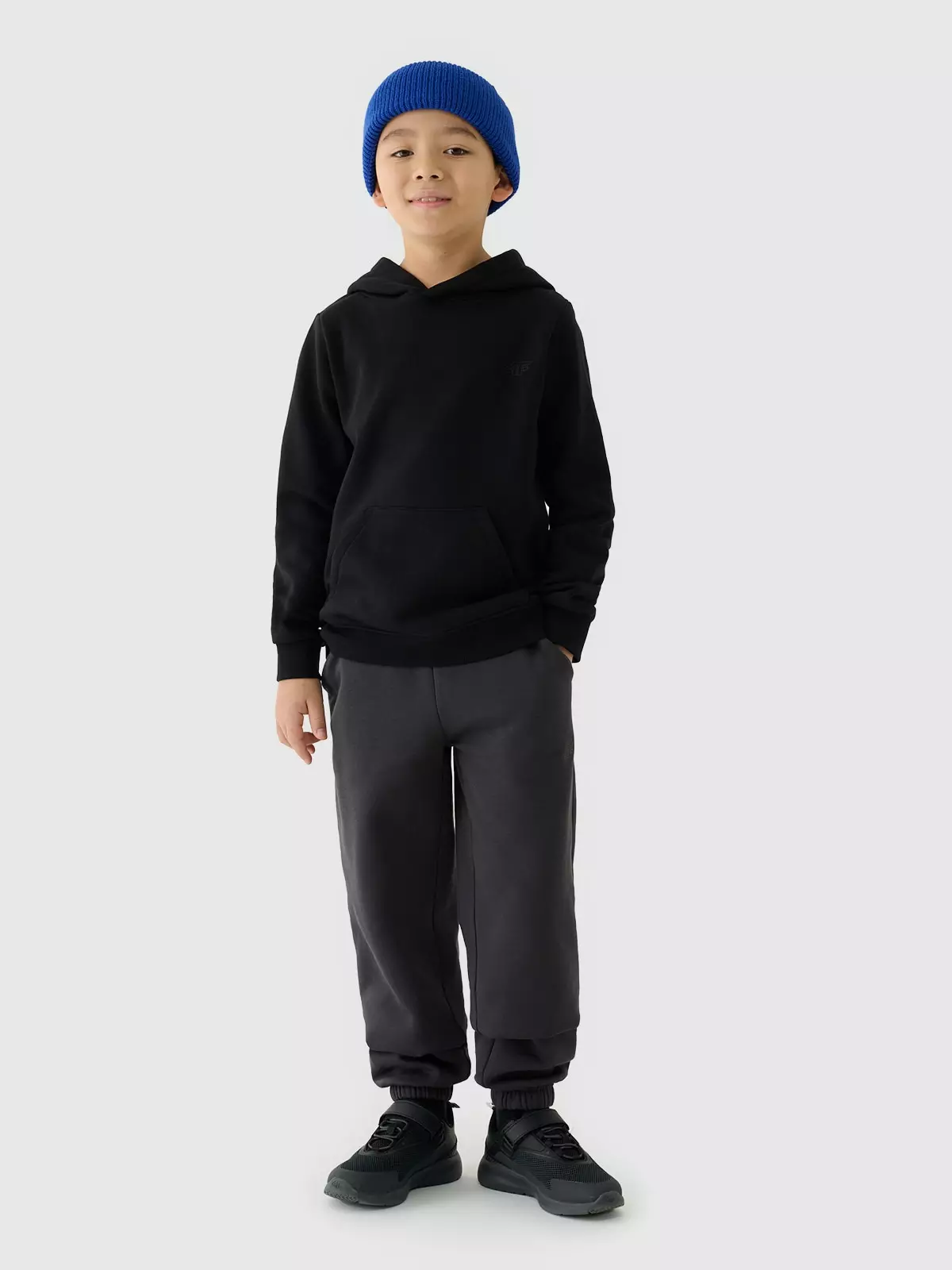 Спортивне худі для хлопчиків - чорний