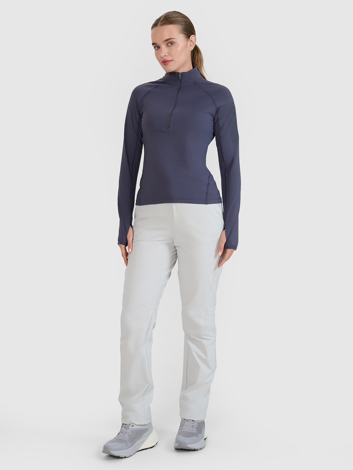 Жіночі швидковисихаючі трекінгові штани - сірий