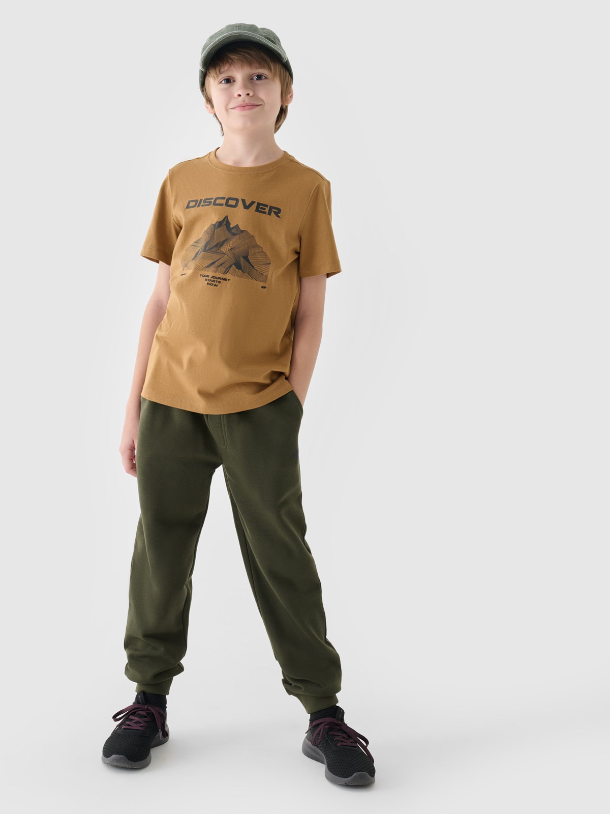 Спортивні штани джогери для хлопчиків - чорний