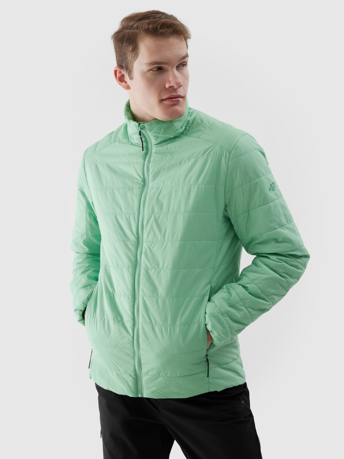 Чоловіча пухова трекінгова куртка Primaloft Black Eco - зелений