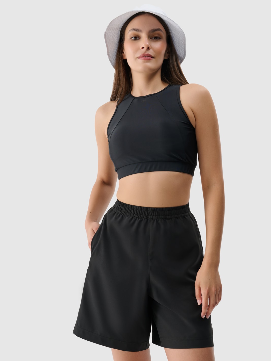 Жіночі пляжні шорти - чорний