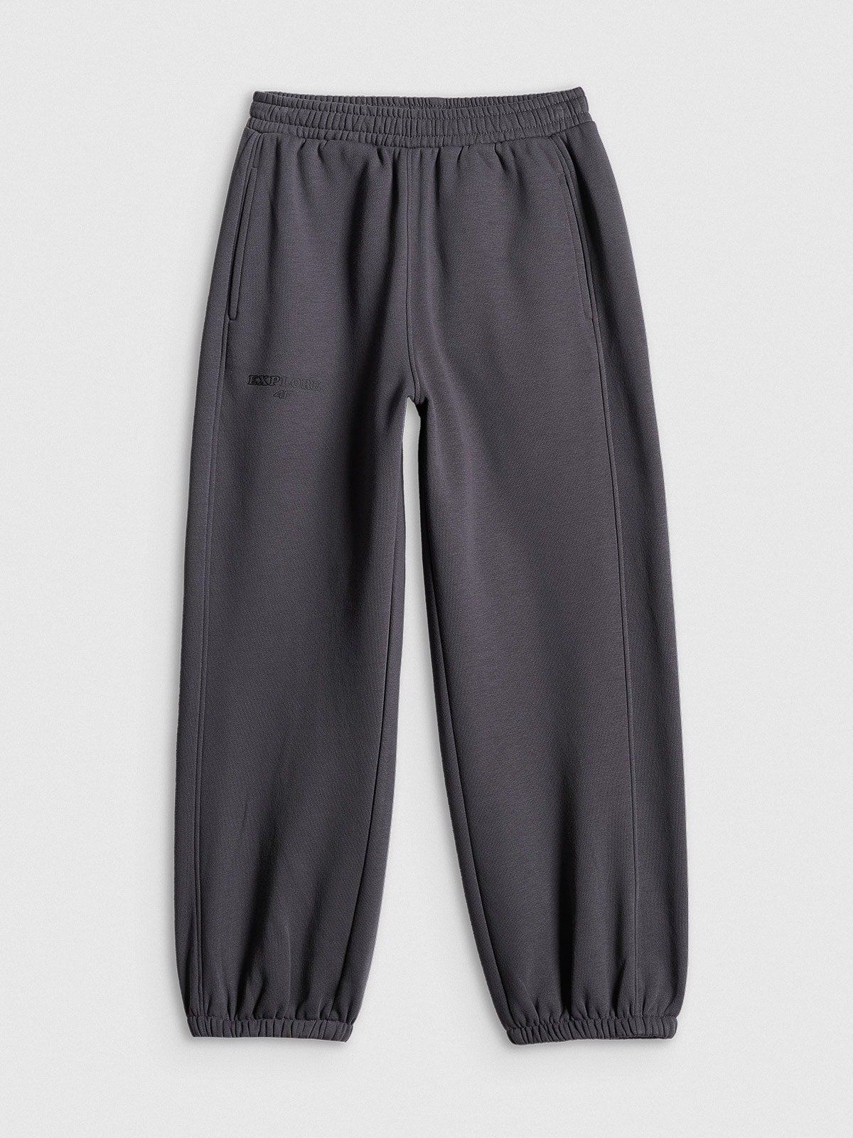 Хлопчачі спортивні штани joggery - сірий