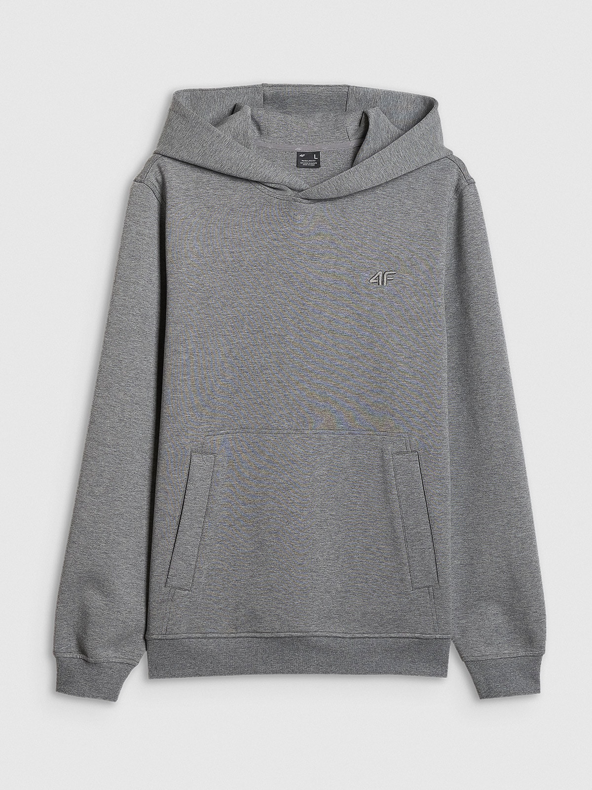 Чоловічий спортивний худі regular з капюшоном - сірий