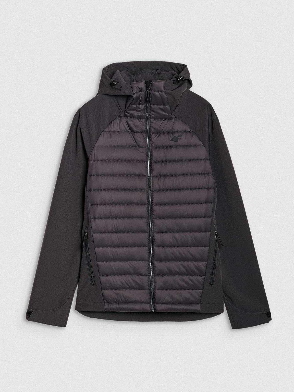 Чоловіча куртка софтшел вітрозахисна мембрана 5000 - сіра