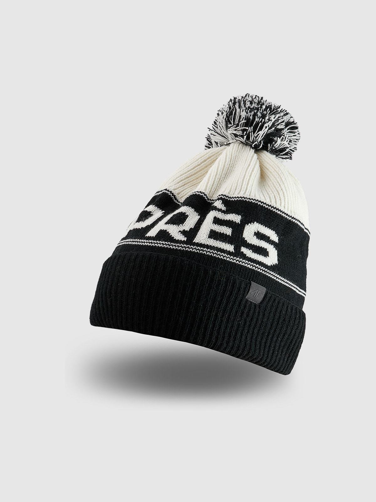 Чоловіча зимова шапка з додаванням вовни - чорна