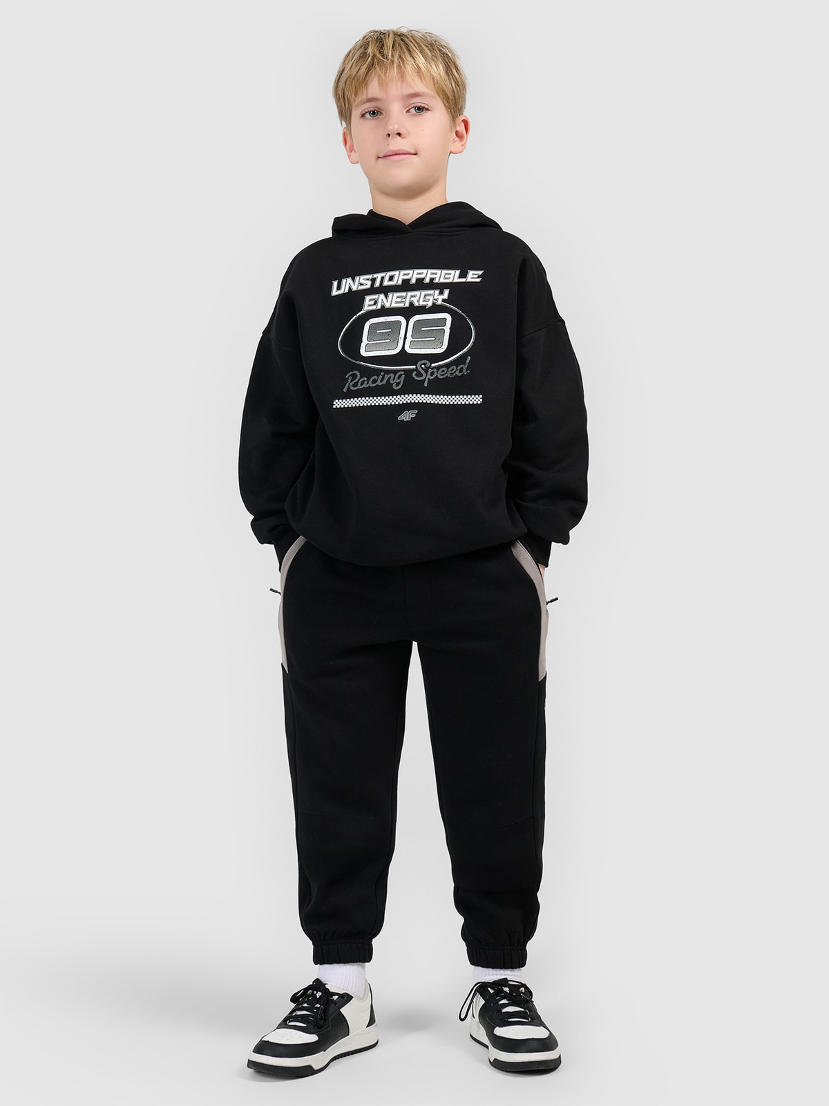 Спортивні штани-джогери для хлопчиків - чорні