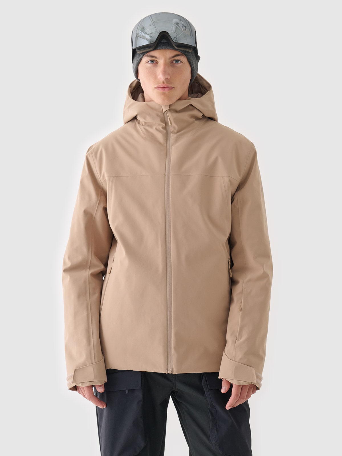 Чоловіча гірськолижна куртка мембрана 5000 - коричневий