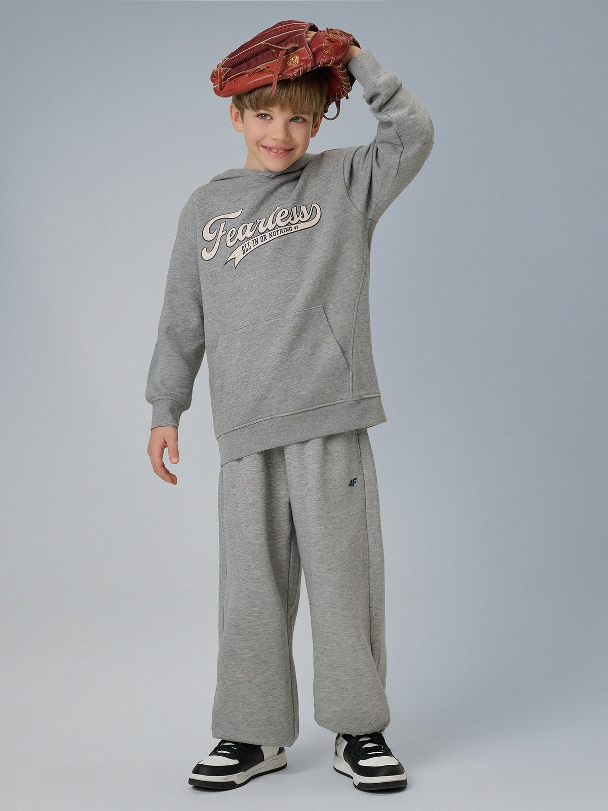 Спортивні штани з широкими штанинами хлоп'ячі - сірі