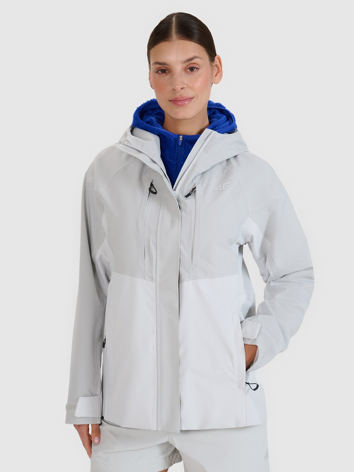 Жіноча трекінгова куртка мембрана 10000 - сіра