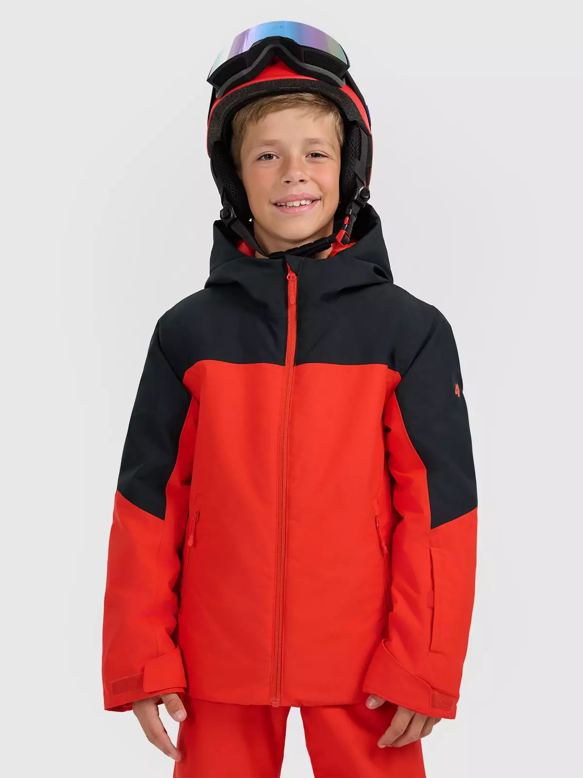 Хлопчача лижна куртка мембрана 5000 - червона