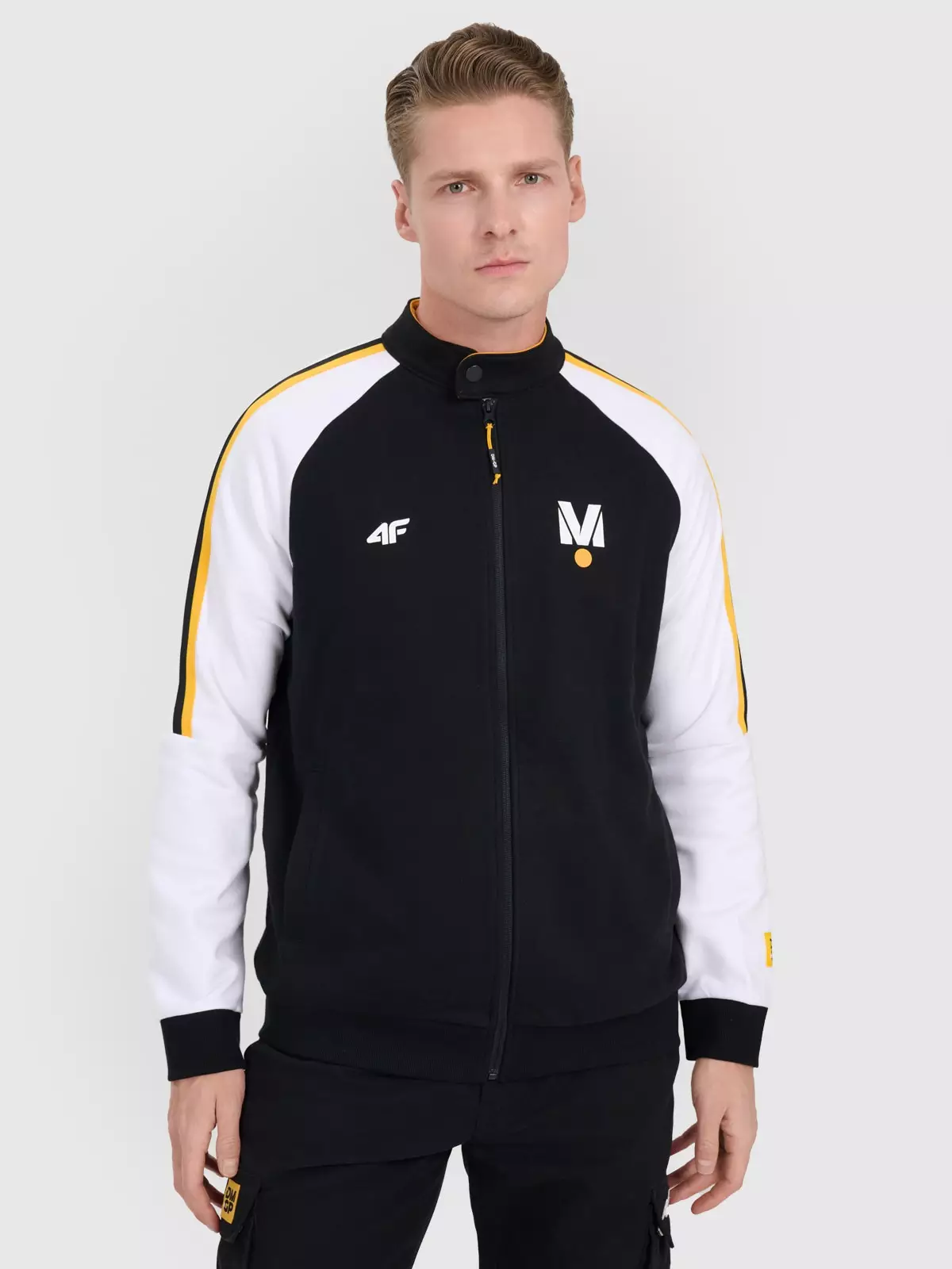 Унісекс спортивна кофта на застібці без капюшона 4F x Drift Masters – чорна