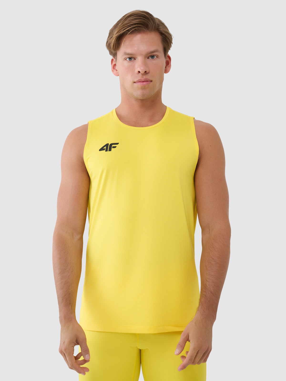 Чоловіча швидковисихаюча майка tank top для тренувань - жовтий