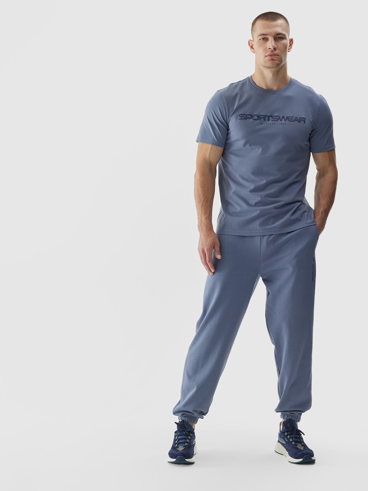 Чоловічі спортивні штани джогери - темно-синій