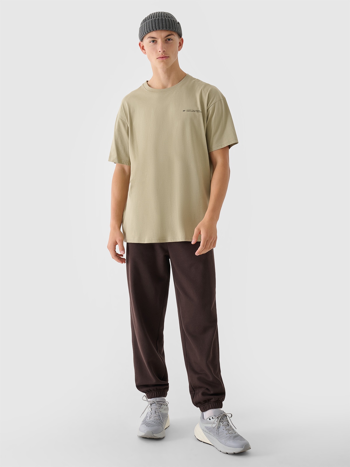 Чоловічі спортивні штани oversize - коричневий