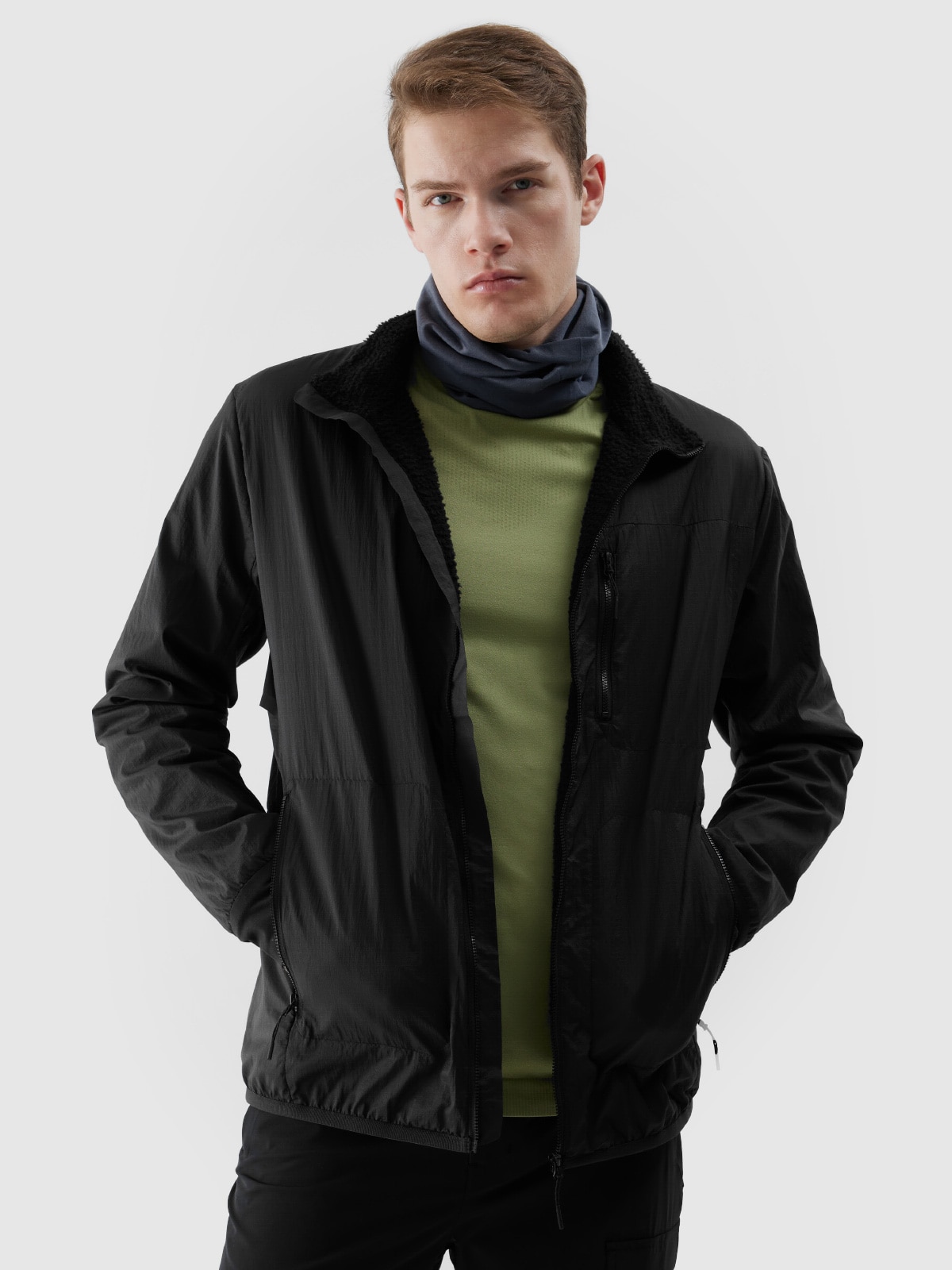 Чоловіча трекінгова куртка Primaloft Active - чорний