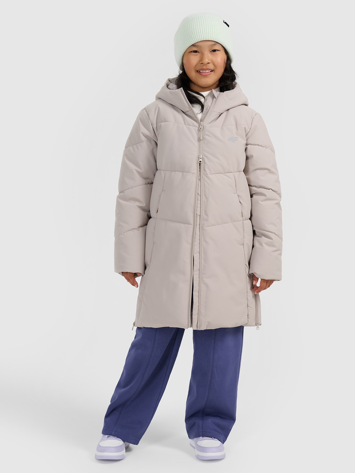 Зимове пальто мембрана 5000 дівоче - бежеве