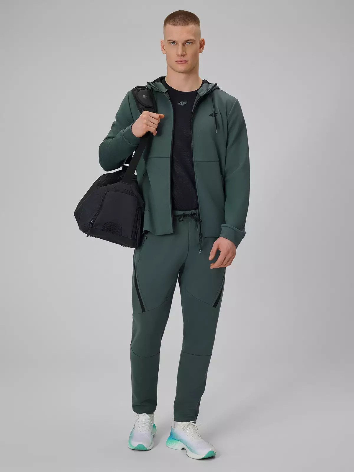 Чоловічі швидковисихаючі тренувальні штани - сірі