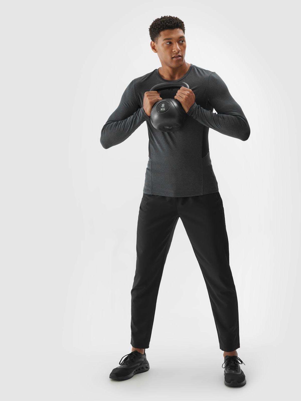 Чоловічі швидковисихаючі штани для тренувань - чорний