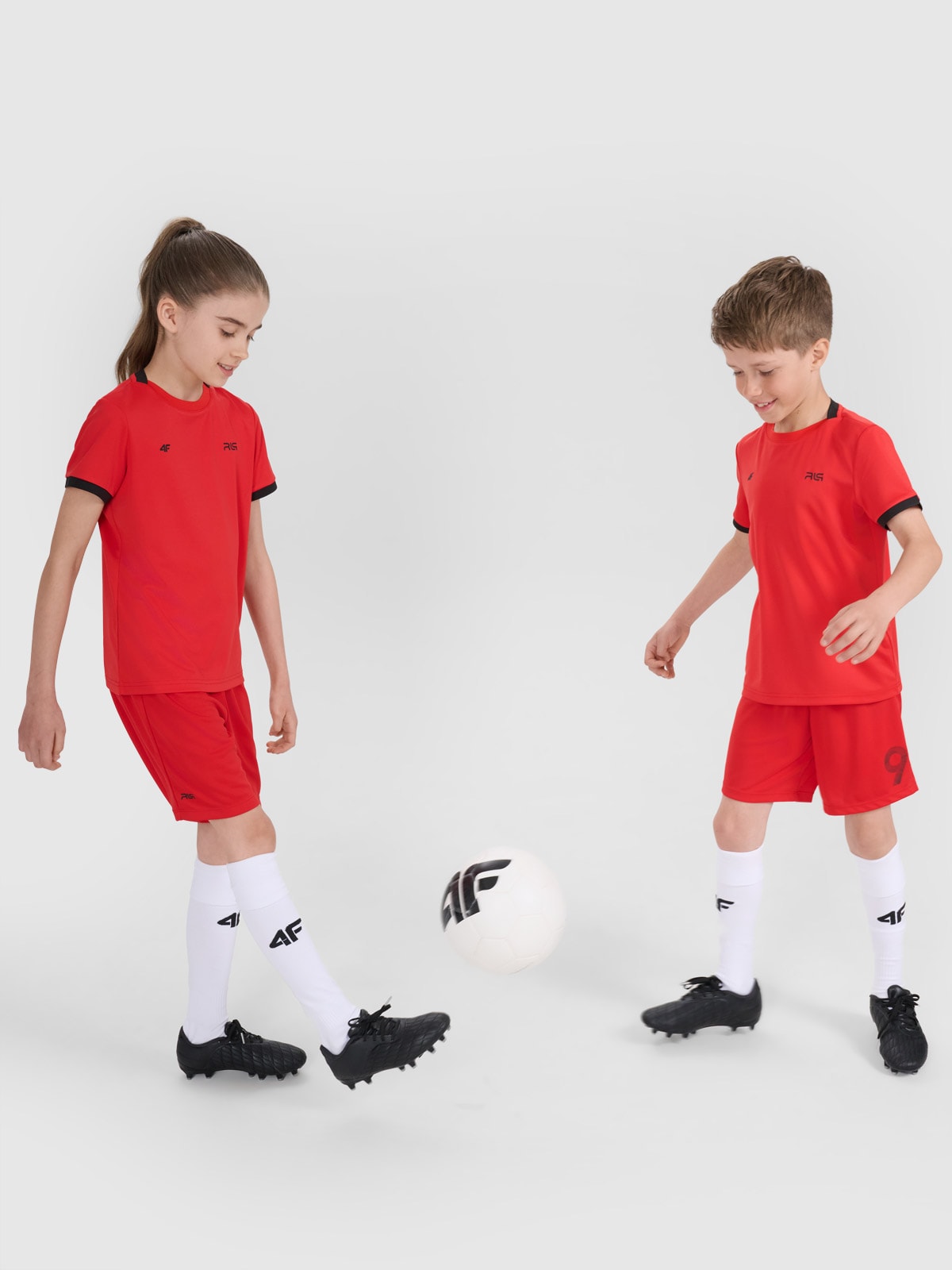 Спортивна футболка дитяча 4F JUNIOR x Robert Lewandowski - червона