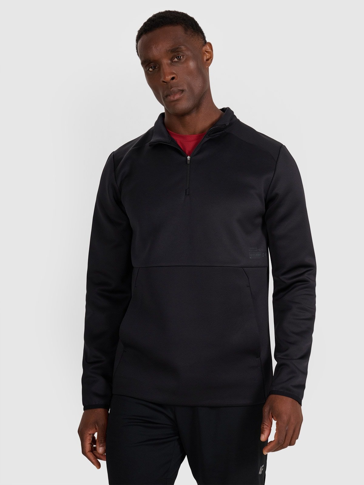 Чоловіча тренувальна кофта regular швидковисихаюча - чорна