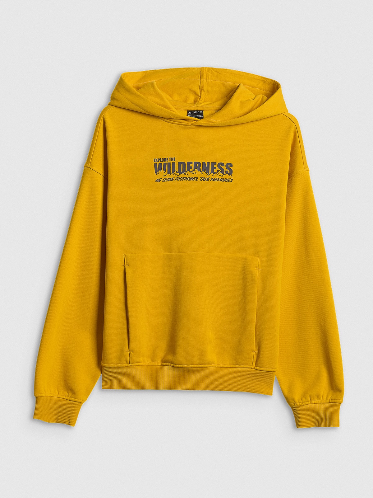 Толстовка спортивна loose з капюшоном хлопчача - жовта
