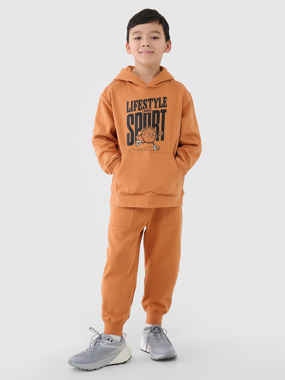 Спортивні штани джогери для хлопчиків - помаранчевий