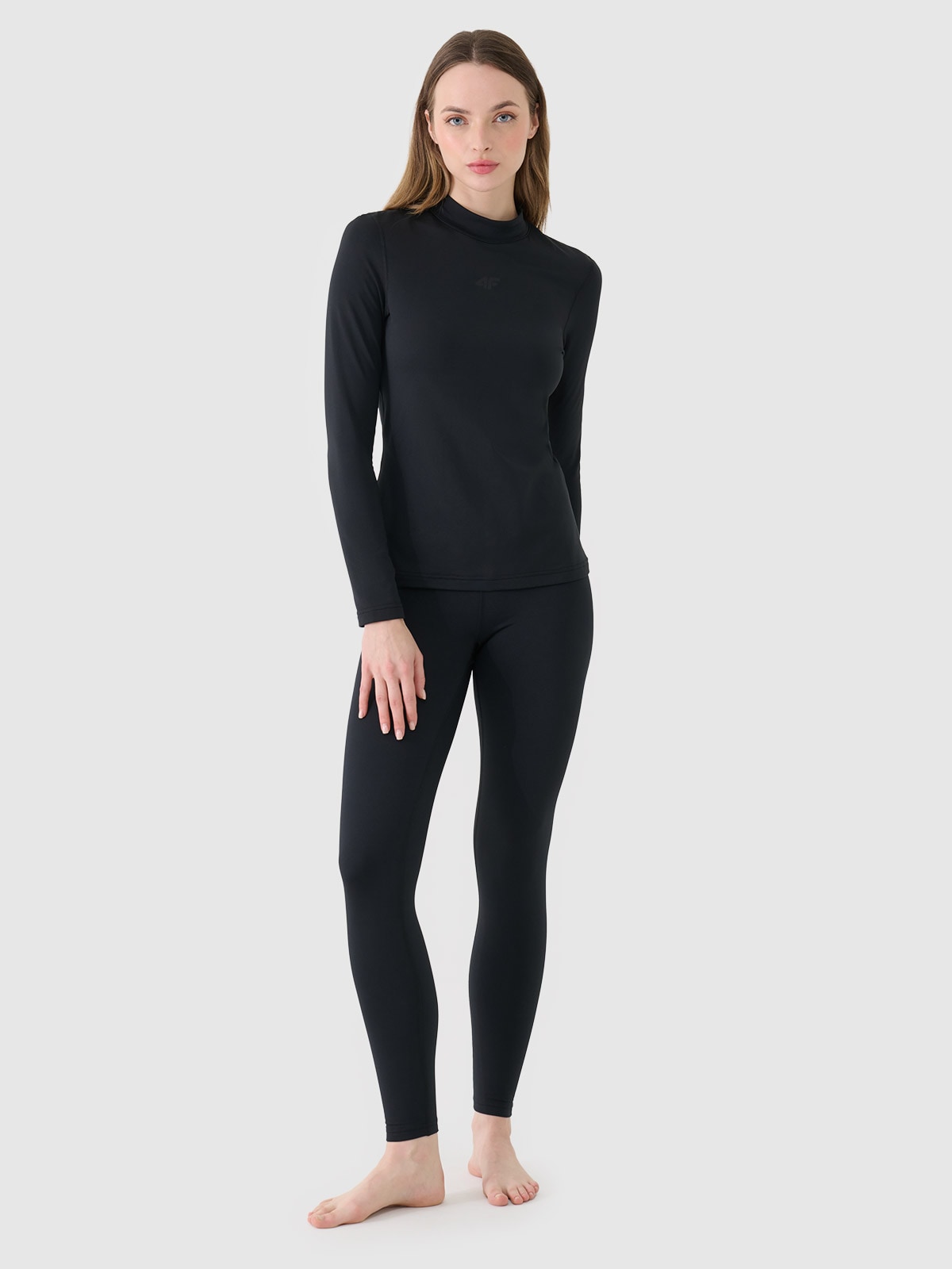 Жіноча термоактивна білизна з начесом (низ) - чорний