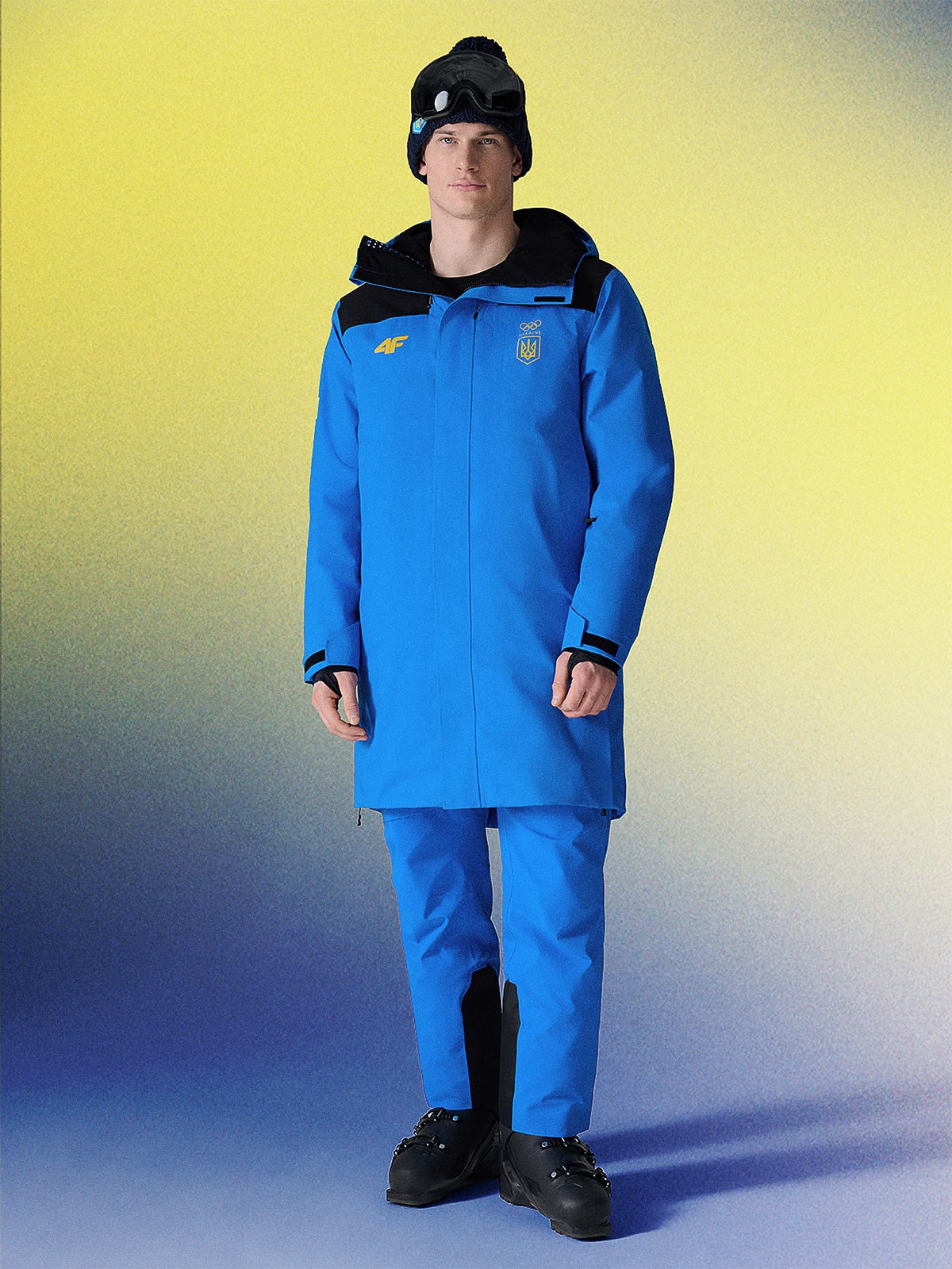 Milano-Cortina/Україна - Чоловіче зимове пальто з мембраною Dermizax 20000 - синє