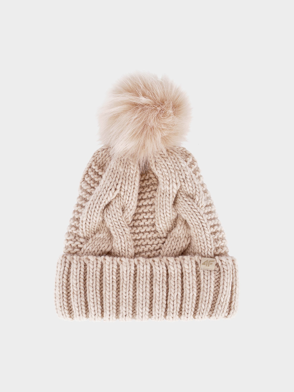 Жіноча зимова шапка - бежевий