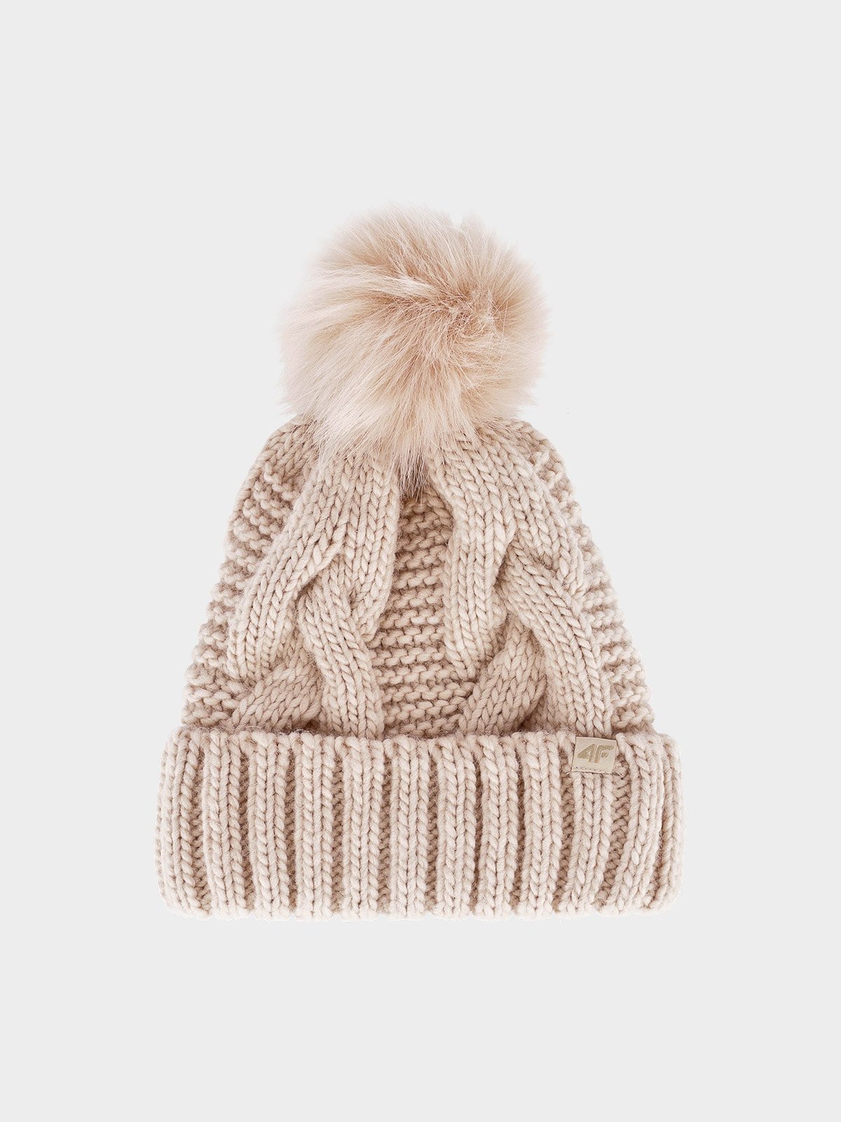 Жіноча зимова шапка - бежевий