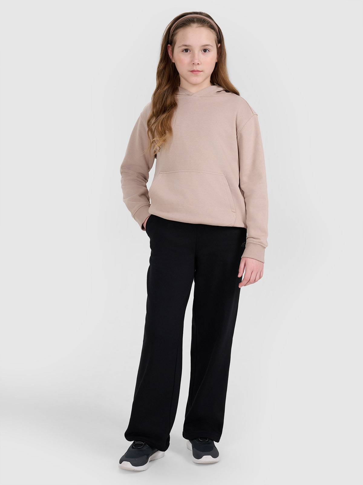 Дитячі спортивні штани з широкими штанинами - чорні