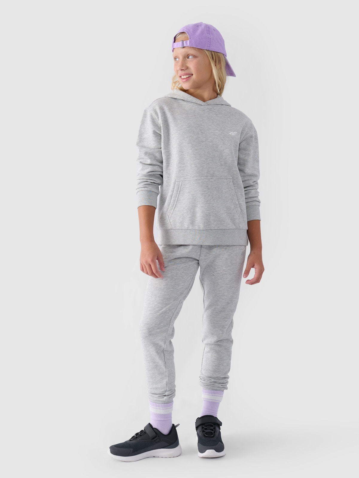 Спортивні штани джогери для дівчаток - сірий