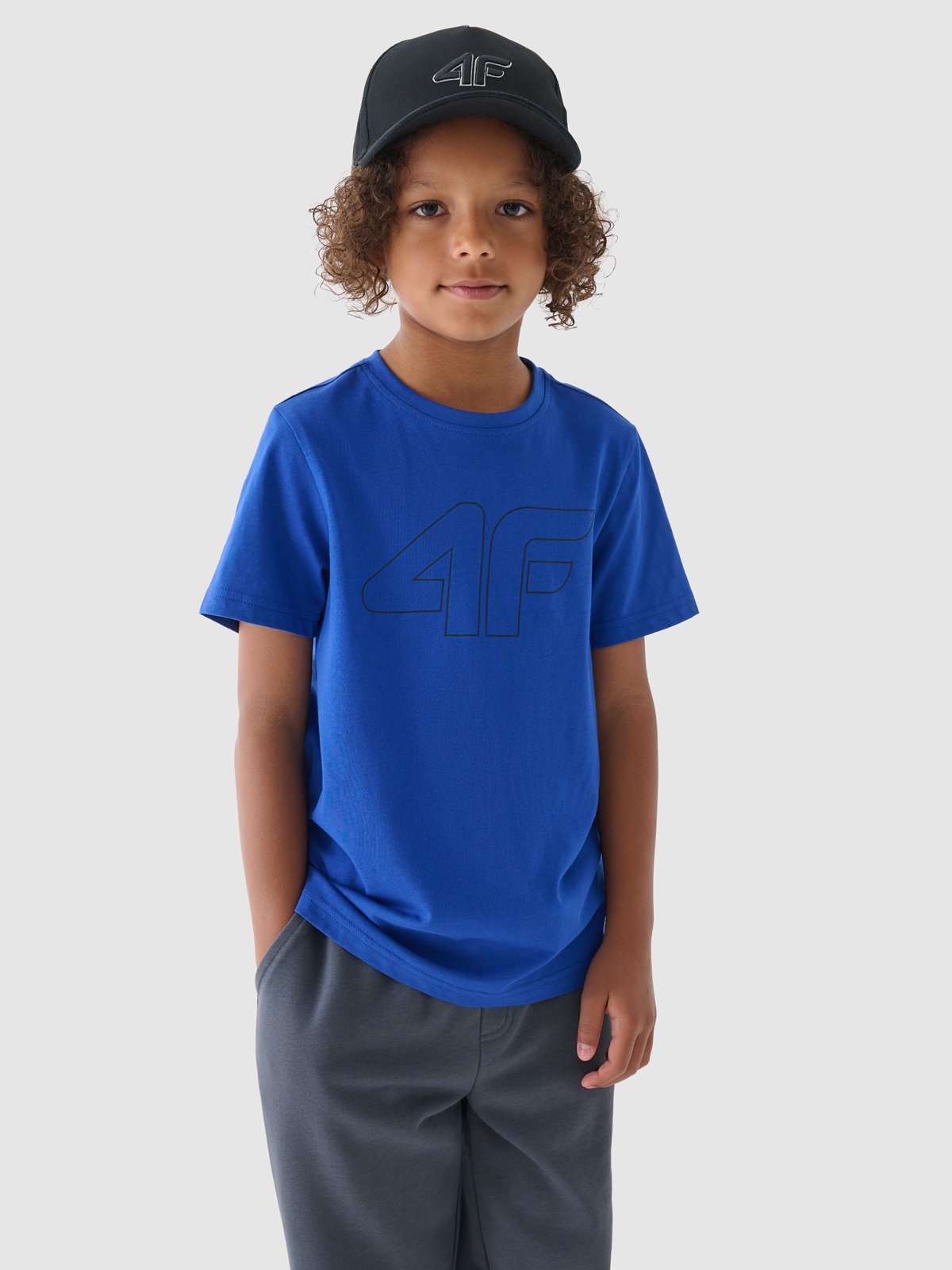 Футболка з принтом для хлопчиків - кобальт