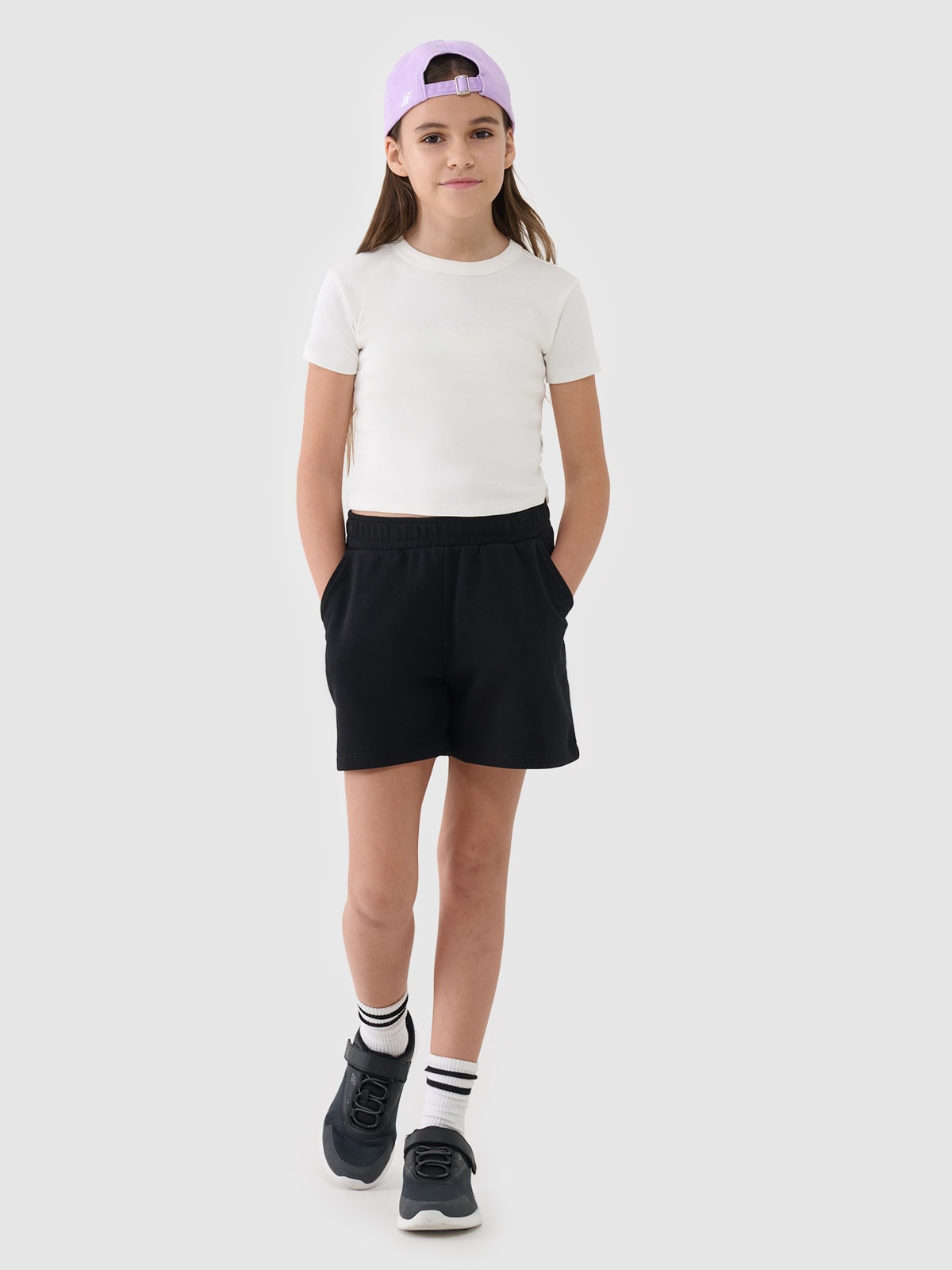 Спортивні шорти для дівчаток - чорний